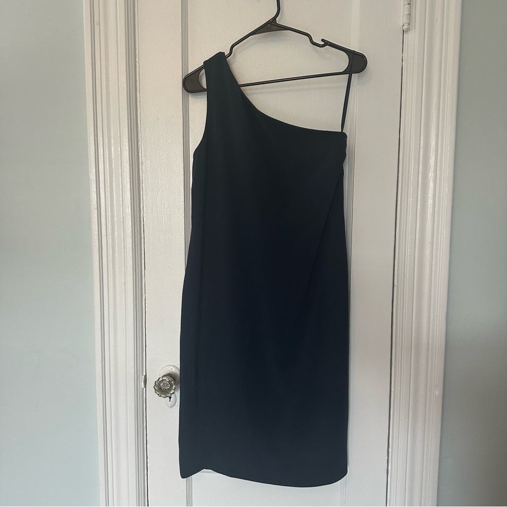 Ralph Lauren Black One-Shoulder Dress Size 10